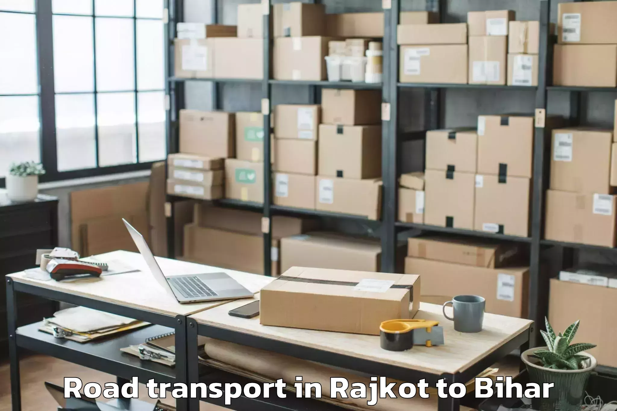 Easy Rajkot to Asarganj Road Transport Booking